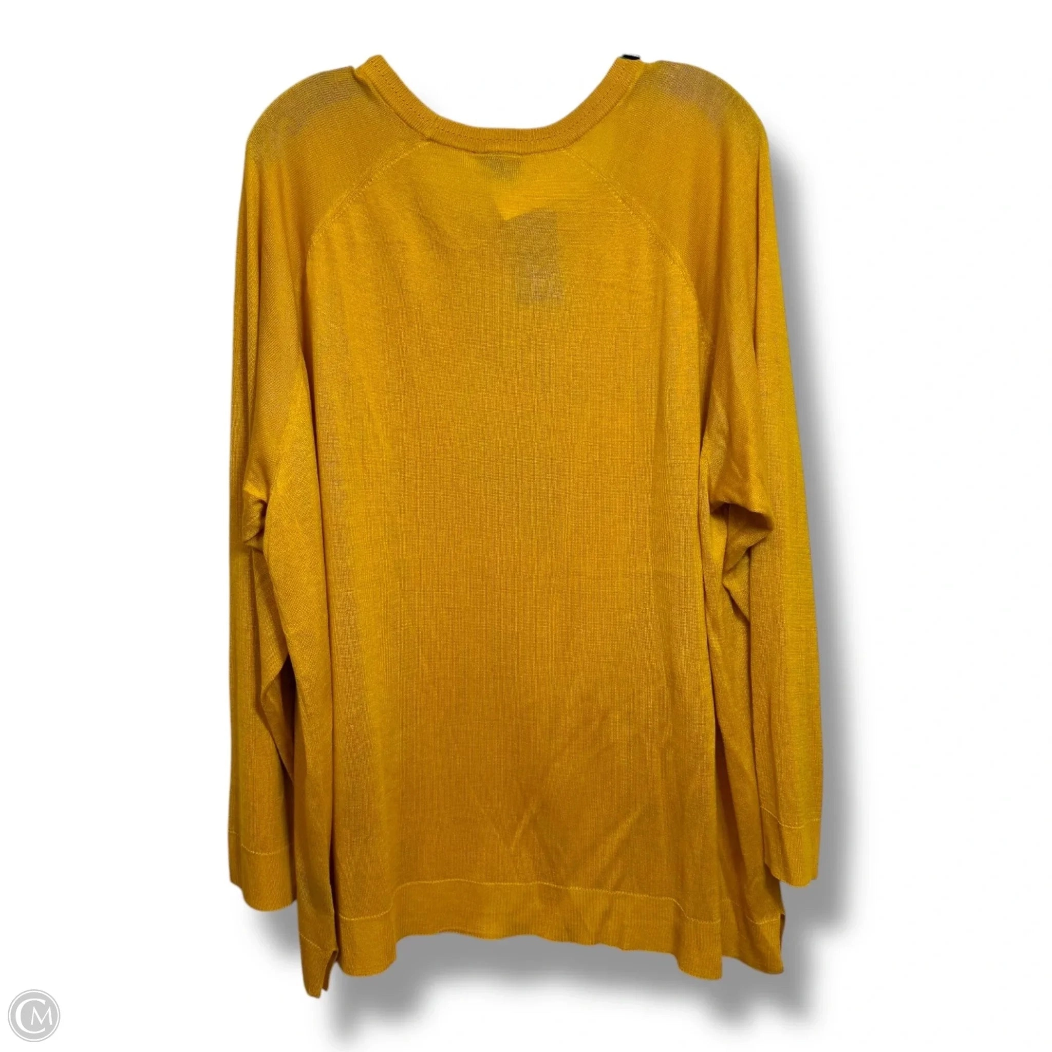 Top Long Sleeve By Torrid In Yellow, Size: 3x