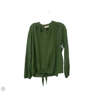 Top Long Sleeve By Universal Thread In Green, Size: M