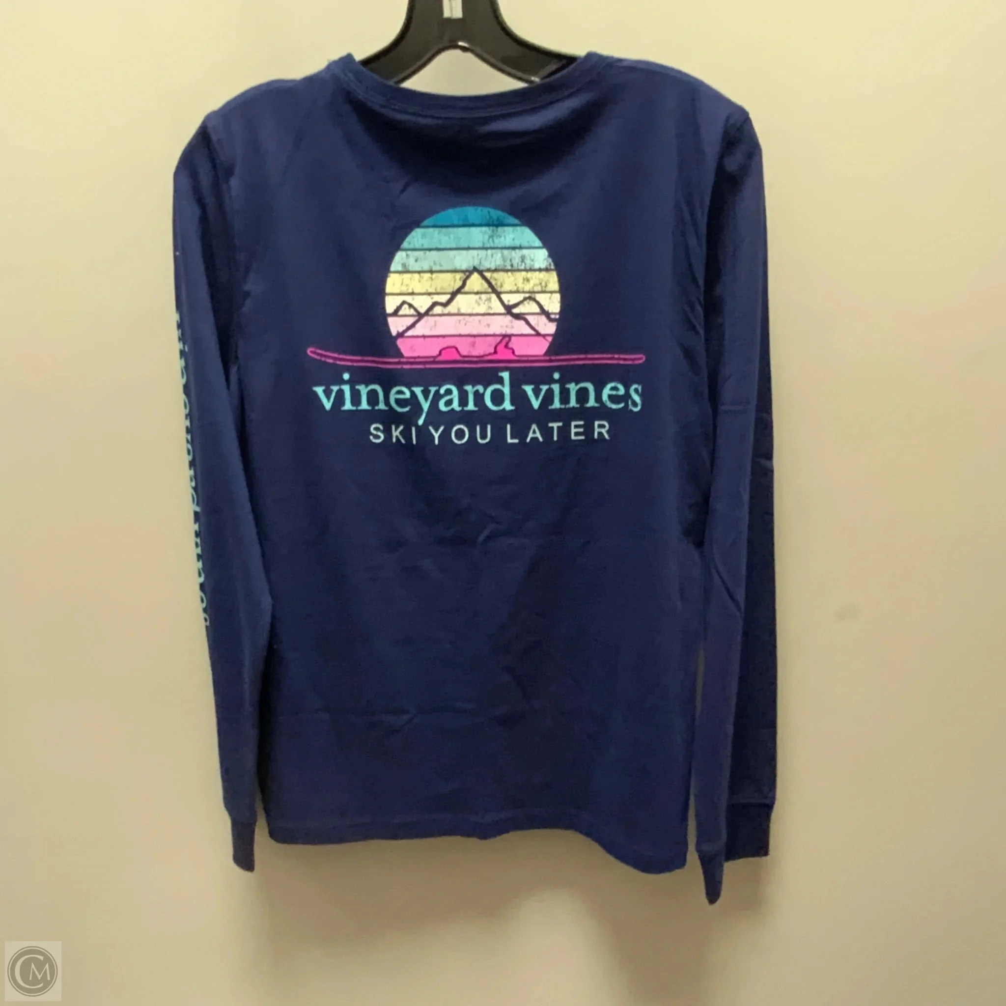Top Long Sleeve By Vineyard Vines In Blue, Size: M