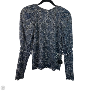 Top Long Sleeve Designer By Roseanna In Blue, Size: S