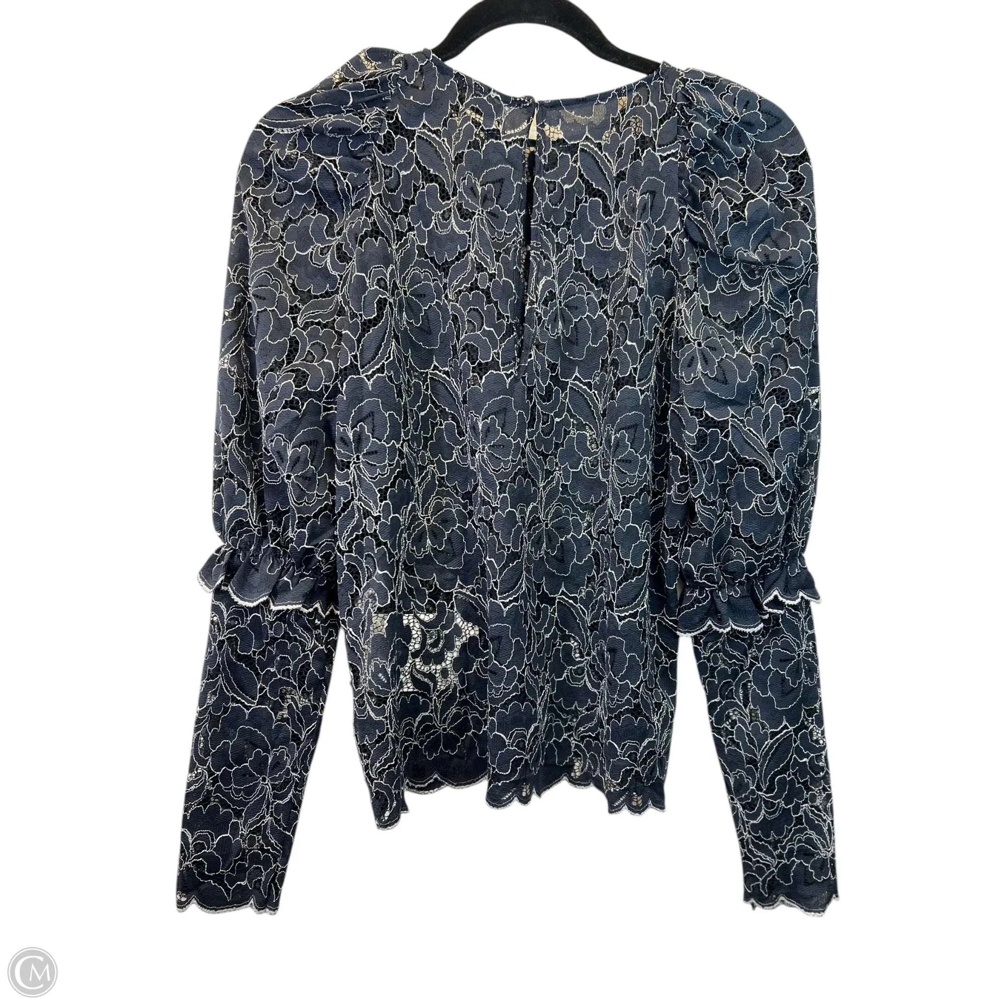 Top Long Sleeve Designer By Roseanna In Blue, Size: S