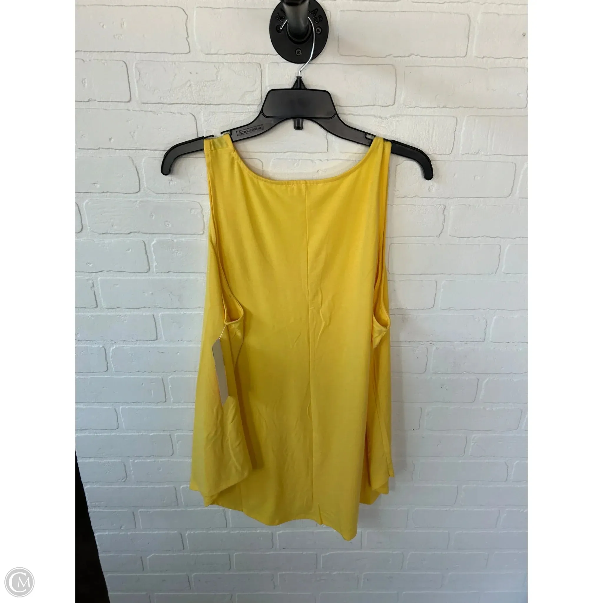 Top Sleeveless Basic By Zenana Outfitters In Yellow, Size: 3x