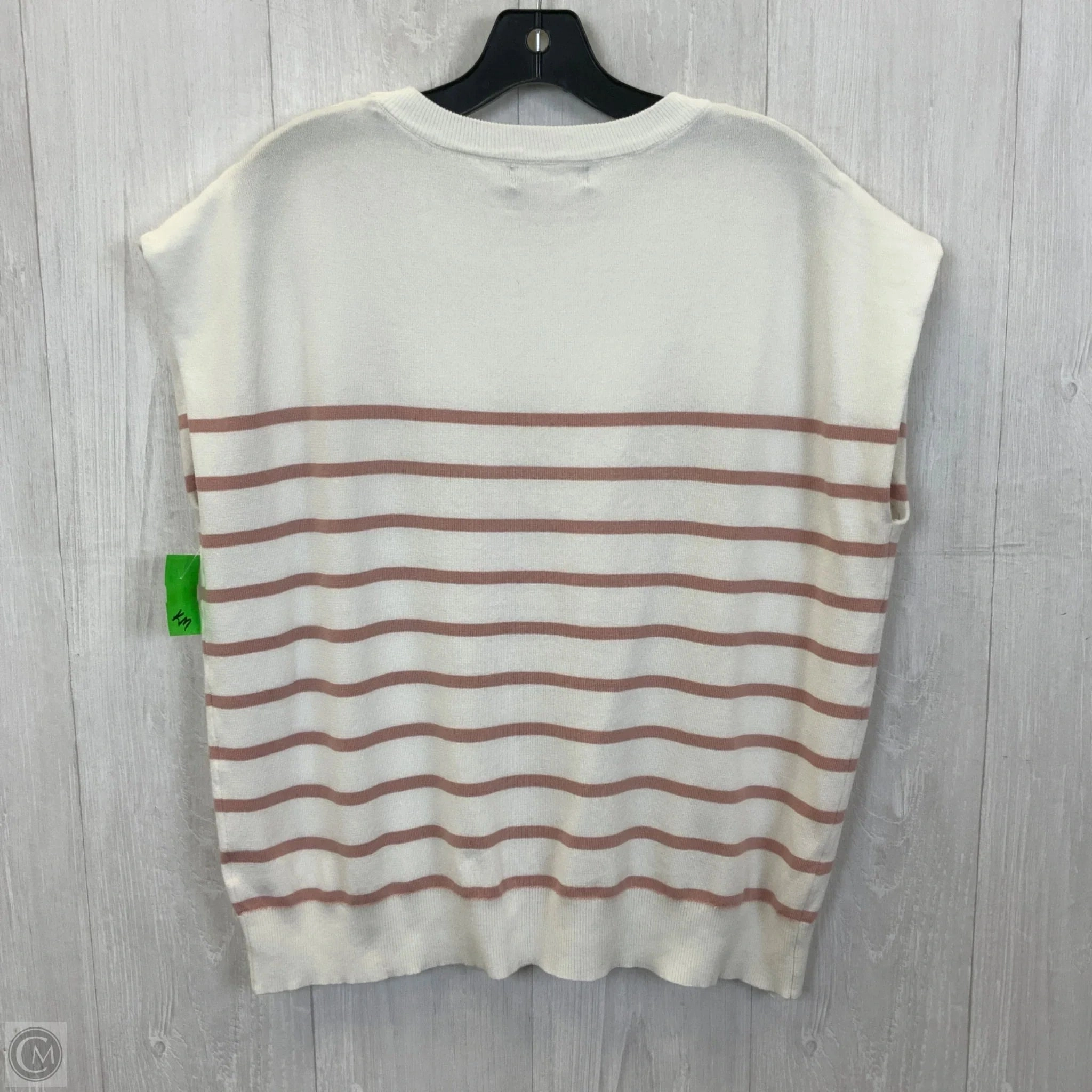 Top Sleeveless By Clothes Mentor In White, Size: L