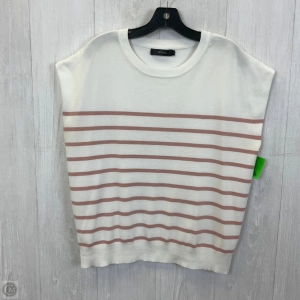 Top Sleeveless By Clothes Mentor In White, Size: L