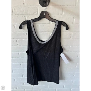 Top Sleeveless By Lane Bryant In Black & Silver, Size: 1x