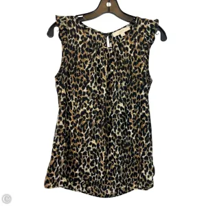 Top Sleeveless By Loft In Animal Print, Size: S