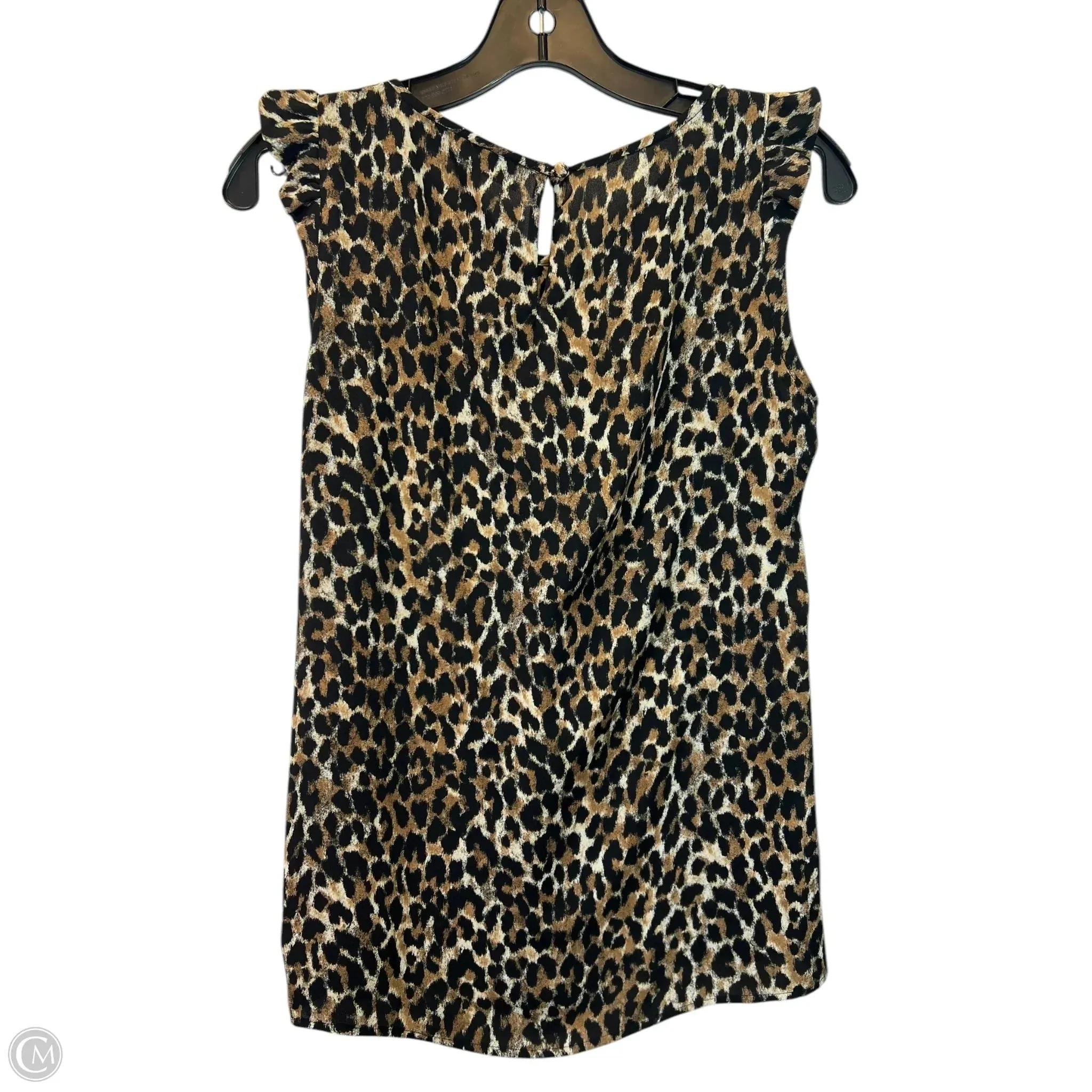 Top Sleeveless By Loft In Animal Print, Size: S