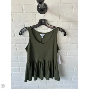 Top Sleeveless By Time And Tru In Green, Size: Xs