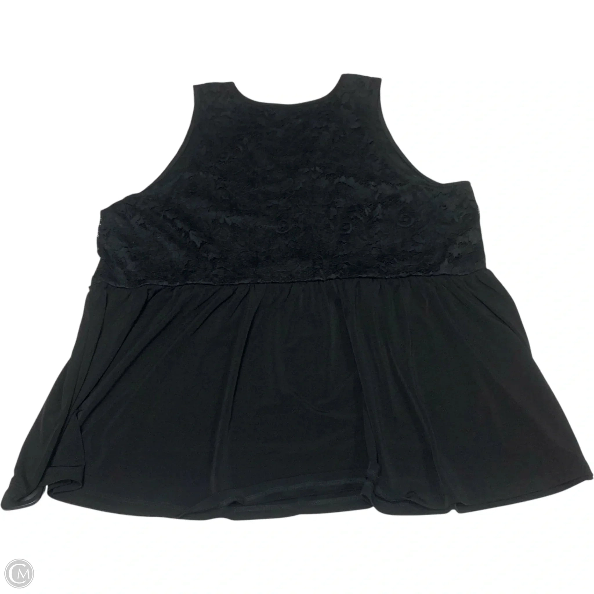 Top Sleeveless By Torrid In Black, Size: 1x