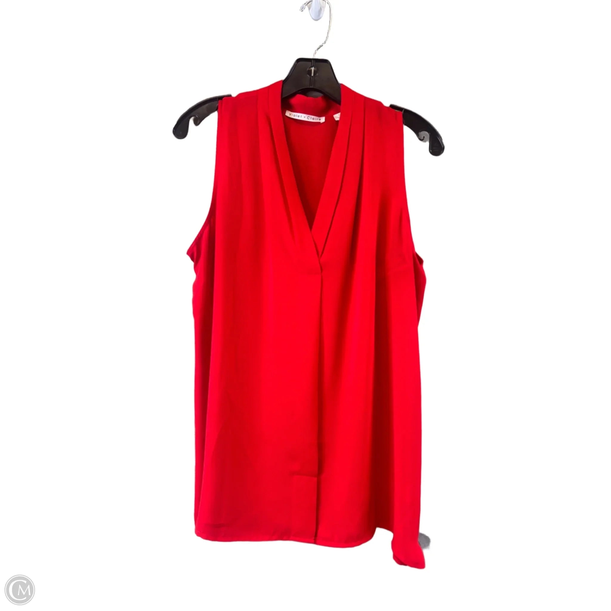 Top Sleeveless By Violet And Claire In Red, Size: L