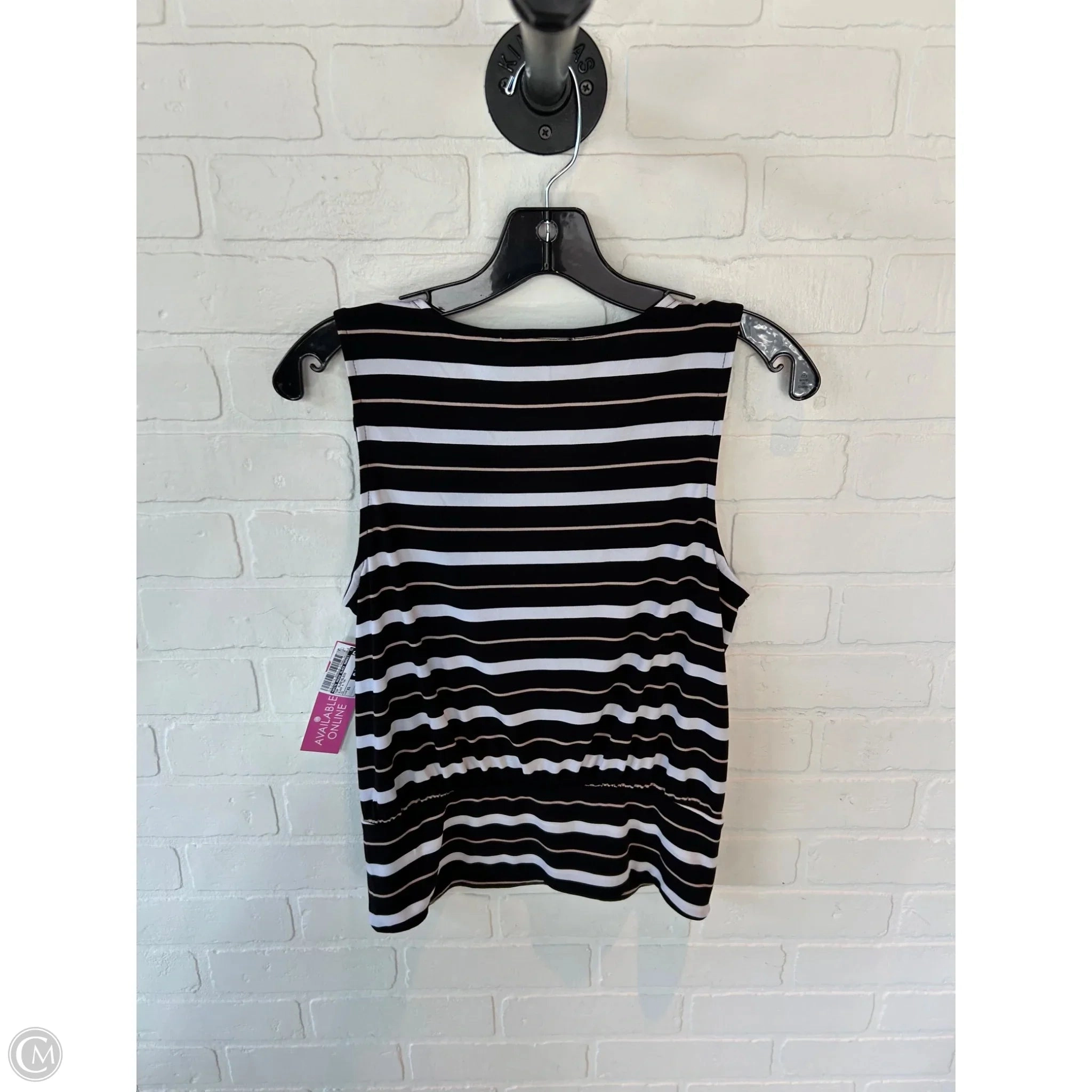 Top Sleeveless By White House Black Market In Black & Tan, Size: Xs