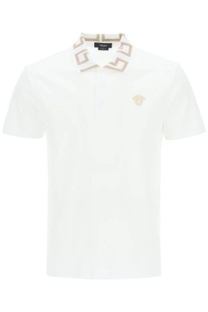 Versace Medusa Embroidered Polo Shirt