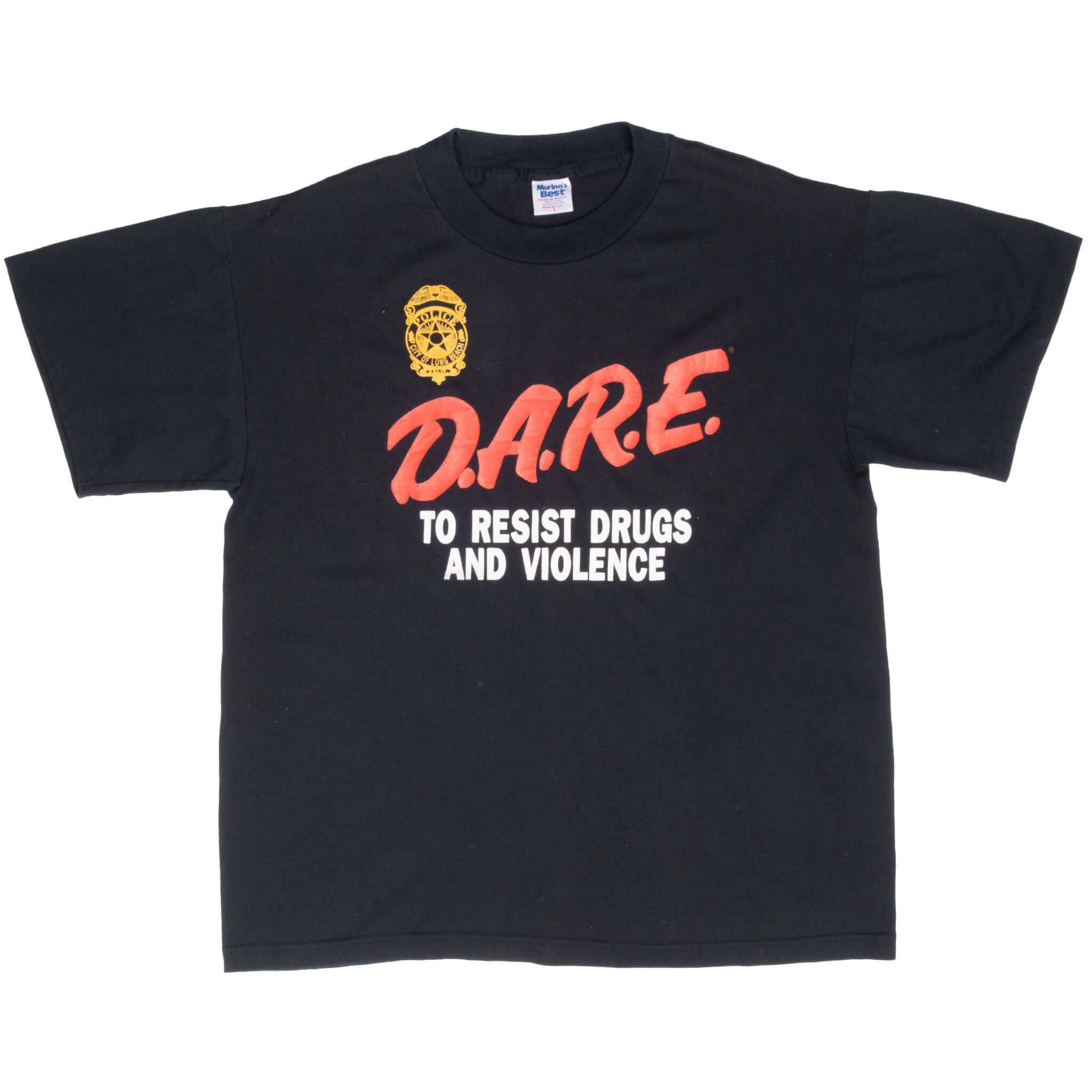 VINTAGE DARE RESIST DRUGS TEE SHIRT LARGE MADE IN USA