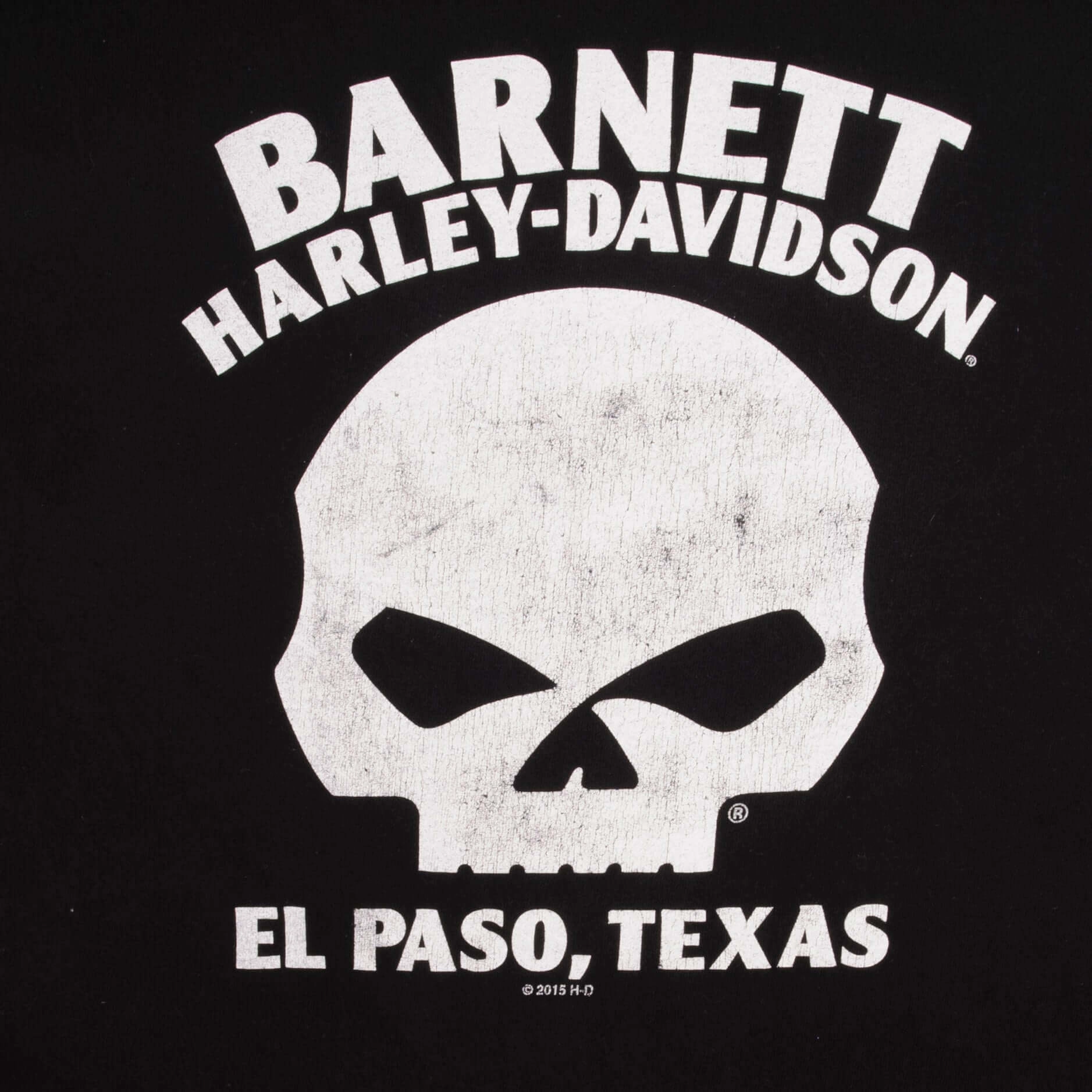 VINTAGE HARLEY DAVIDSON LONG SLEEVES SKELETON TEE SHIRT SIZE XL MADE IN USA