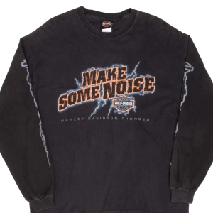 VINTAGE HARLEY DAVIDSON LONG SLEEVES TEE SHIRT 2002 SIZE XL MADE IN USA