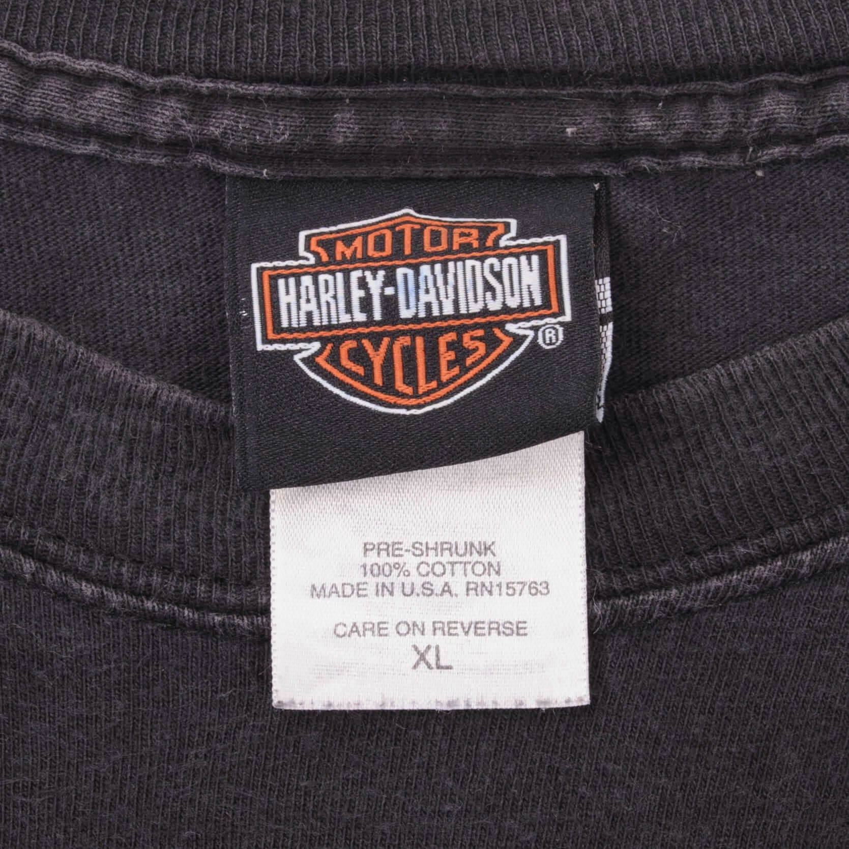 VINTAGE HARLEY DAVIDSON LONG SLEEVES TEE SHIRT 2002 SIZE XL MADE IN USA