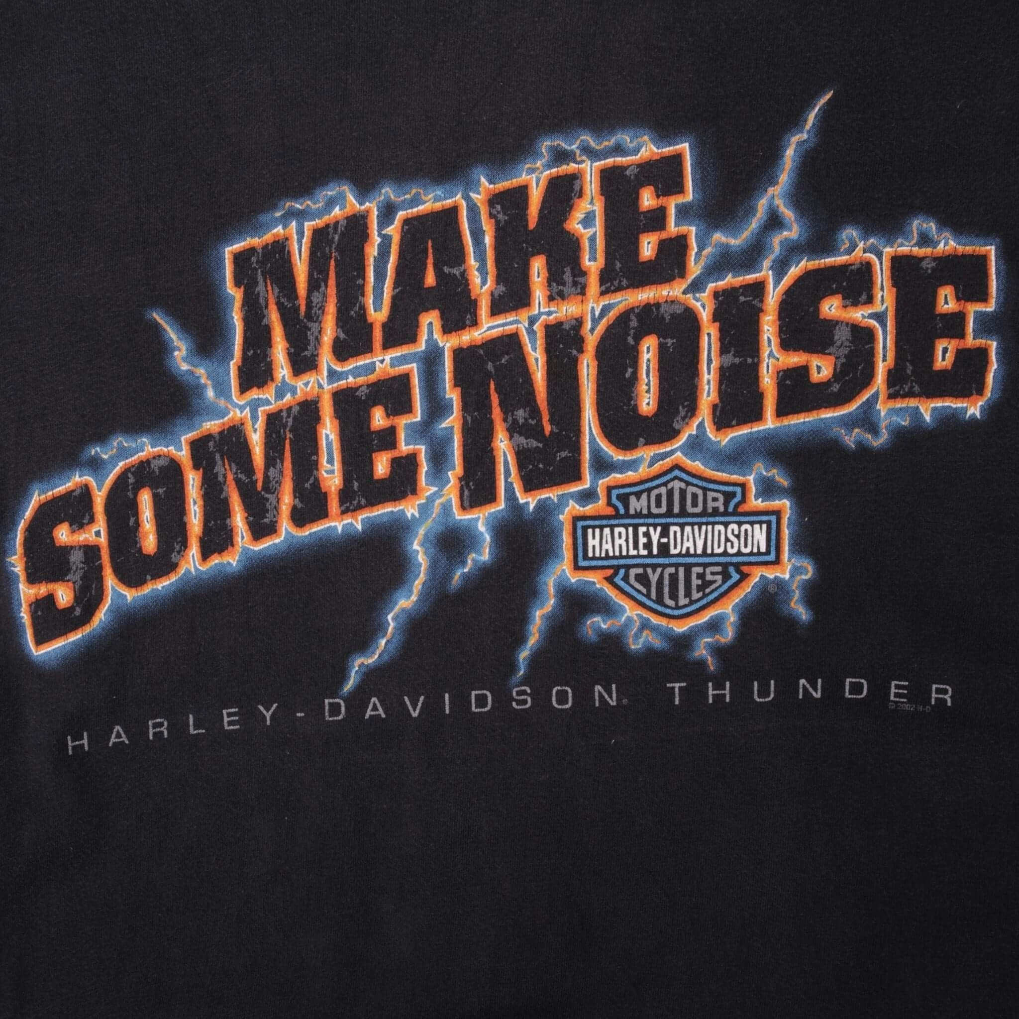 VINTAGE HARLEY DAVIDSON LONG SLEEVES TEE SHIRT 2002 SIZE XL MADE IN USA