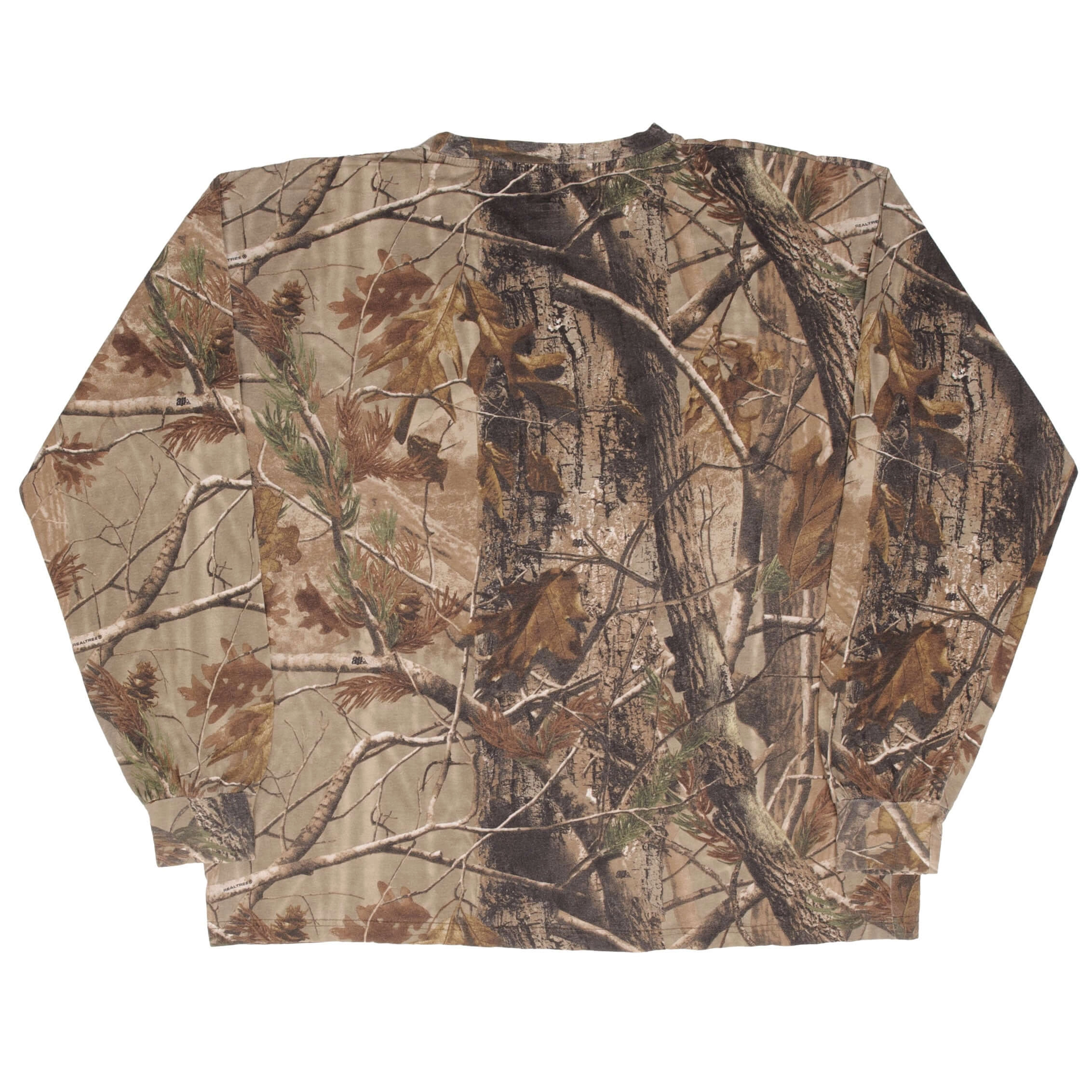 VINTAGE HUNTING REALTREE APHD CAMO LONG SLEEVE POCKET TEE SHIRT SIZE 2XL