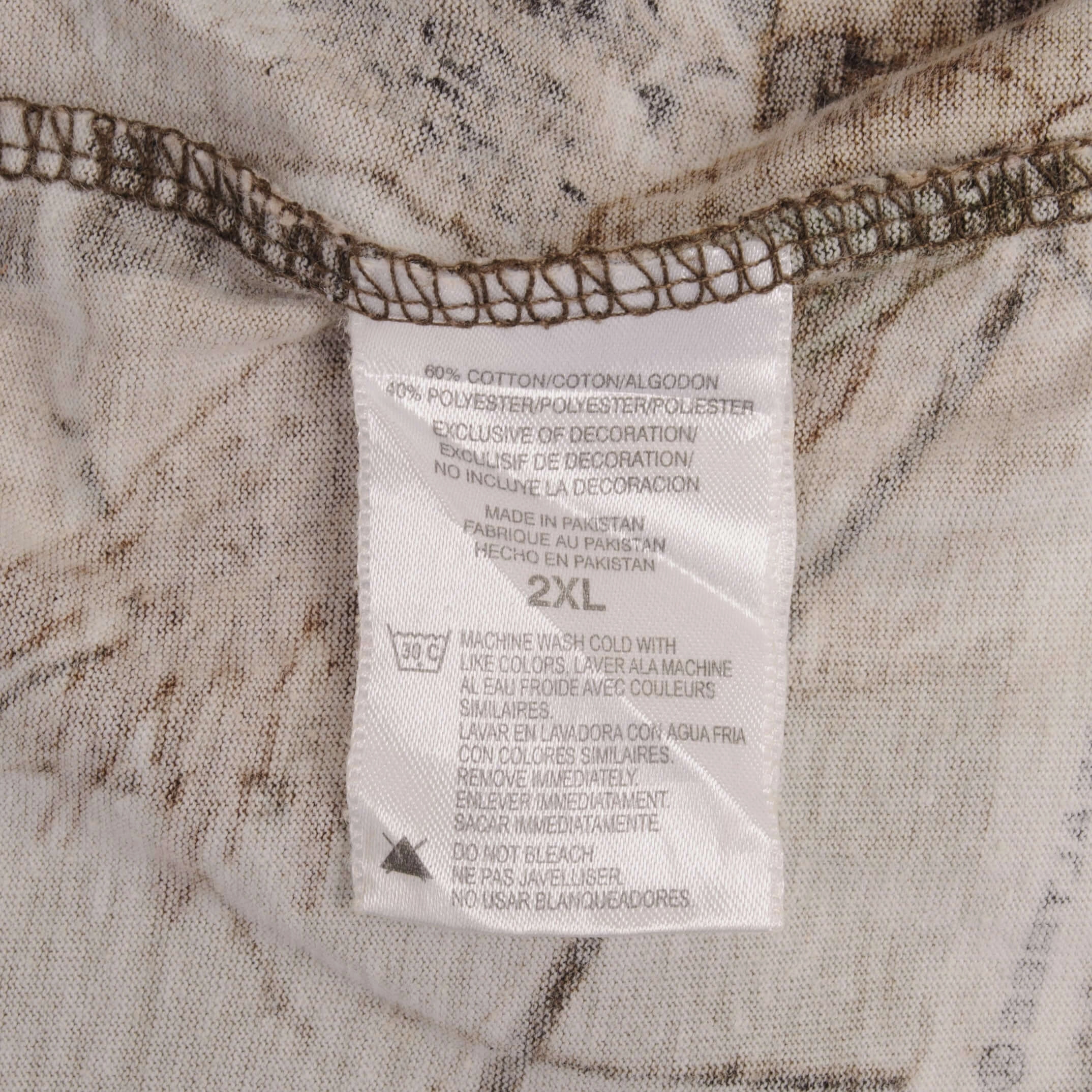 VINTAGE HUNTING REALTREE APHD CAMO LONG SLEEVE POCKET TEE SHIRT SIZE 2XL