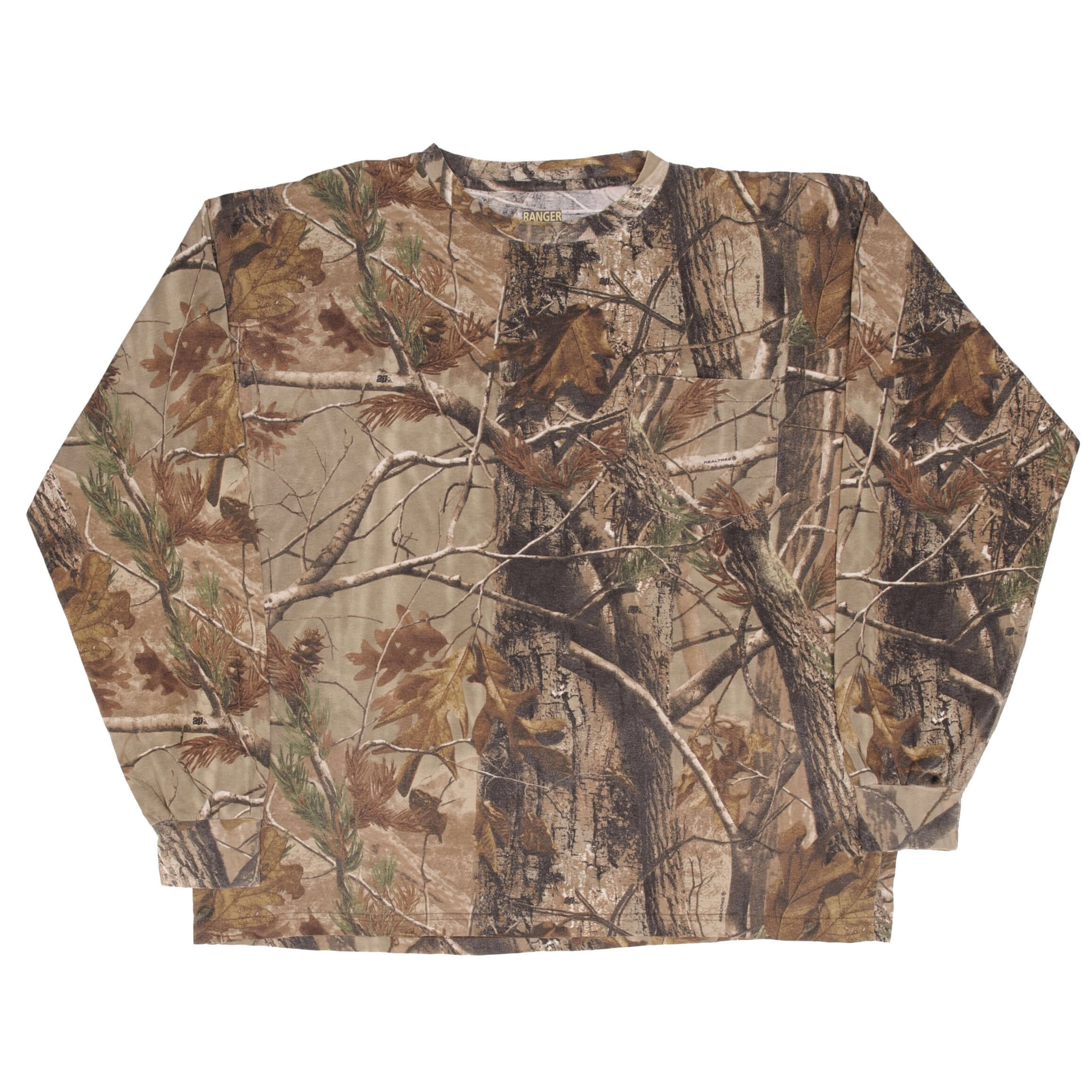 VINTAGE HUNTING REALTREE APHD CAMO LONG SLEEVE POCKET TEE SHIRT SIZE 2XL
