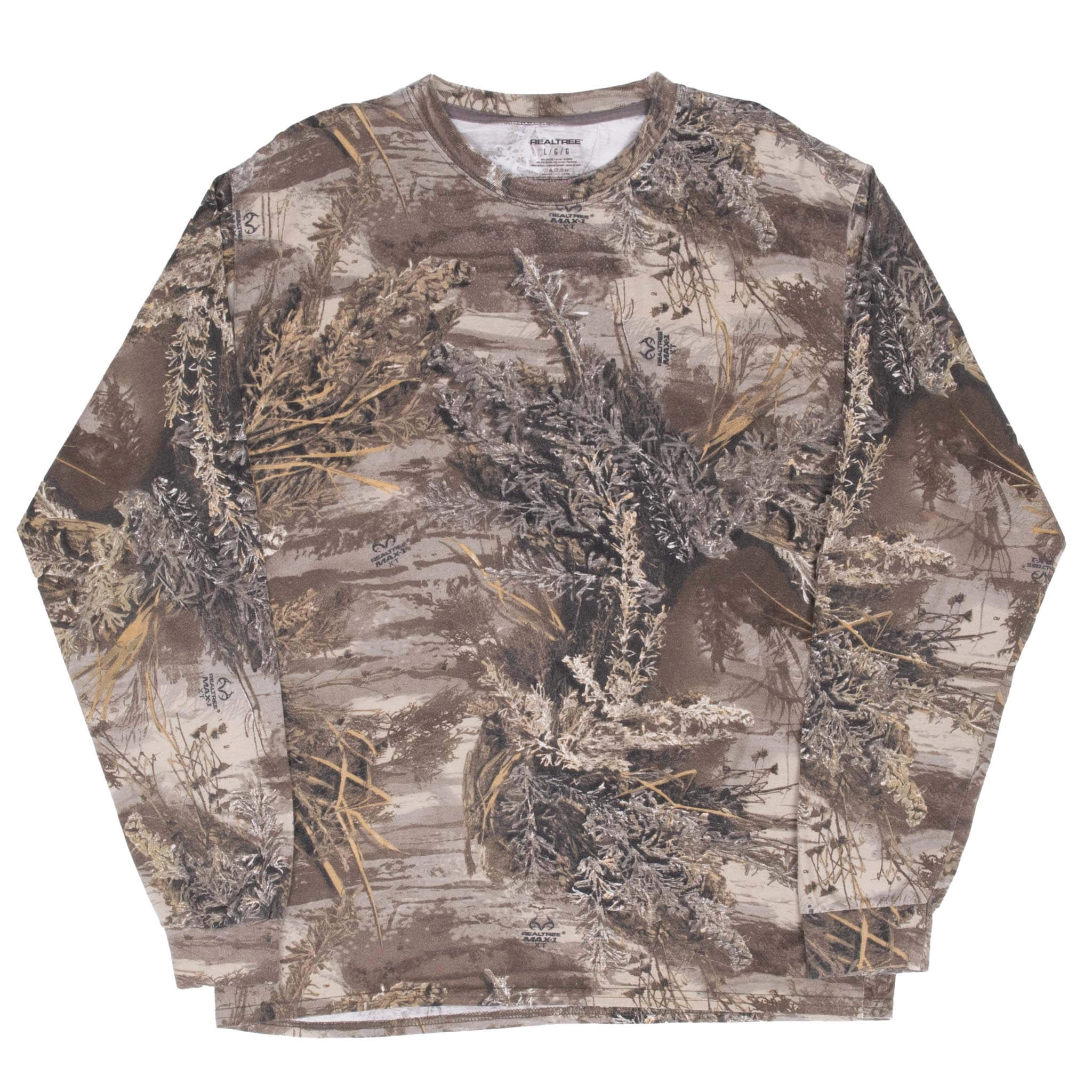 VINTAGE HUNTING REALTREE MAX 1 CAMO LONG SLEEVE TEE SHIRT MEDIUM