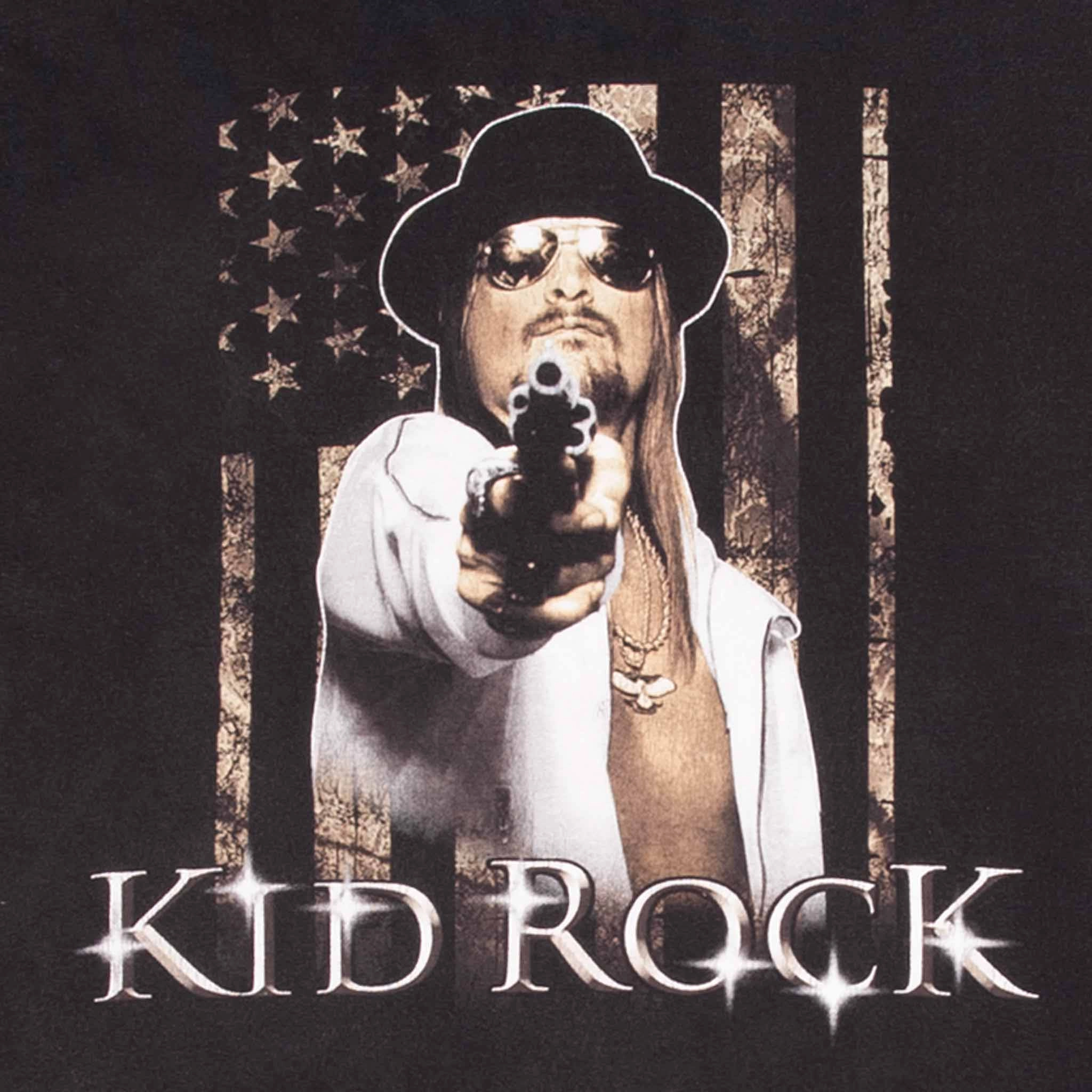 VINTAGE KID ROCK AMERICAN BAD ASS LONG SLEEVE TEE SHIRT 2000S SIZE 2XL