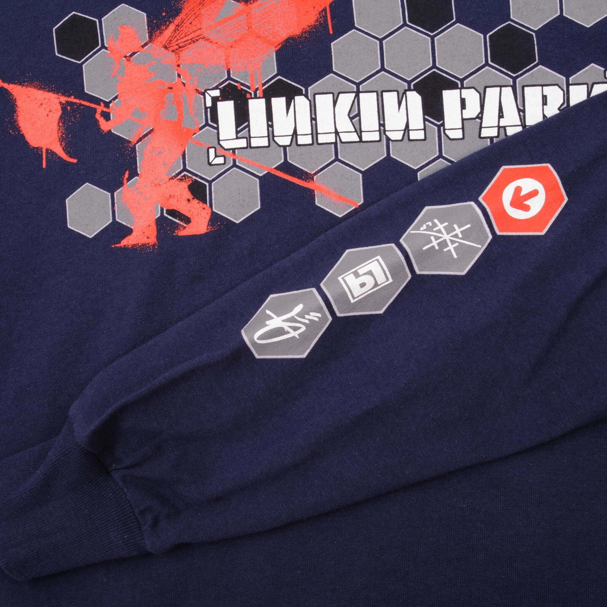 VINTAGE LINKIN PARK LONG SLEEVE TEE SHIRT 2002 SIZE MEDIUM