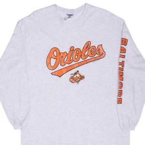 VINTAGE MLB BALTIMORE ORIOLES 2004 LONG SLEEVE TEE SHIRT LARGE