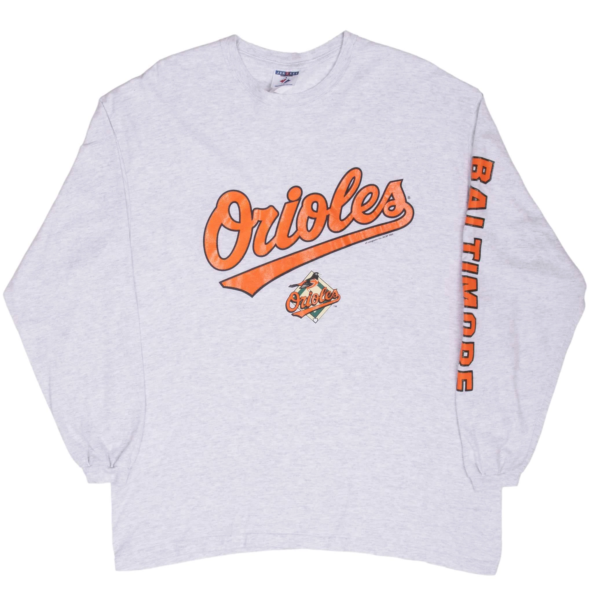 VINTAGE MLB BALTIMORE ORIOLES 2004 LONG SLEEVE TEE SHIRT LARGE