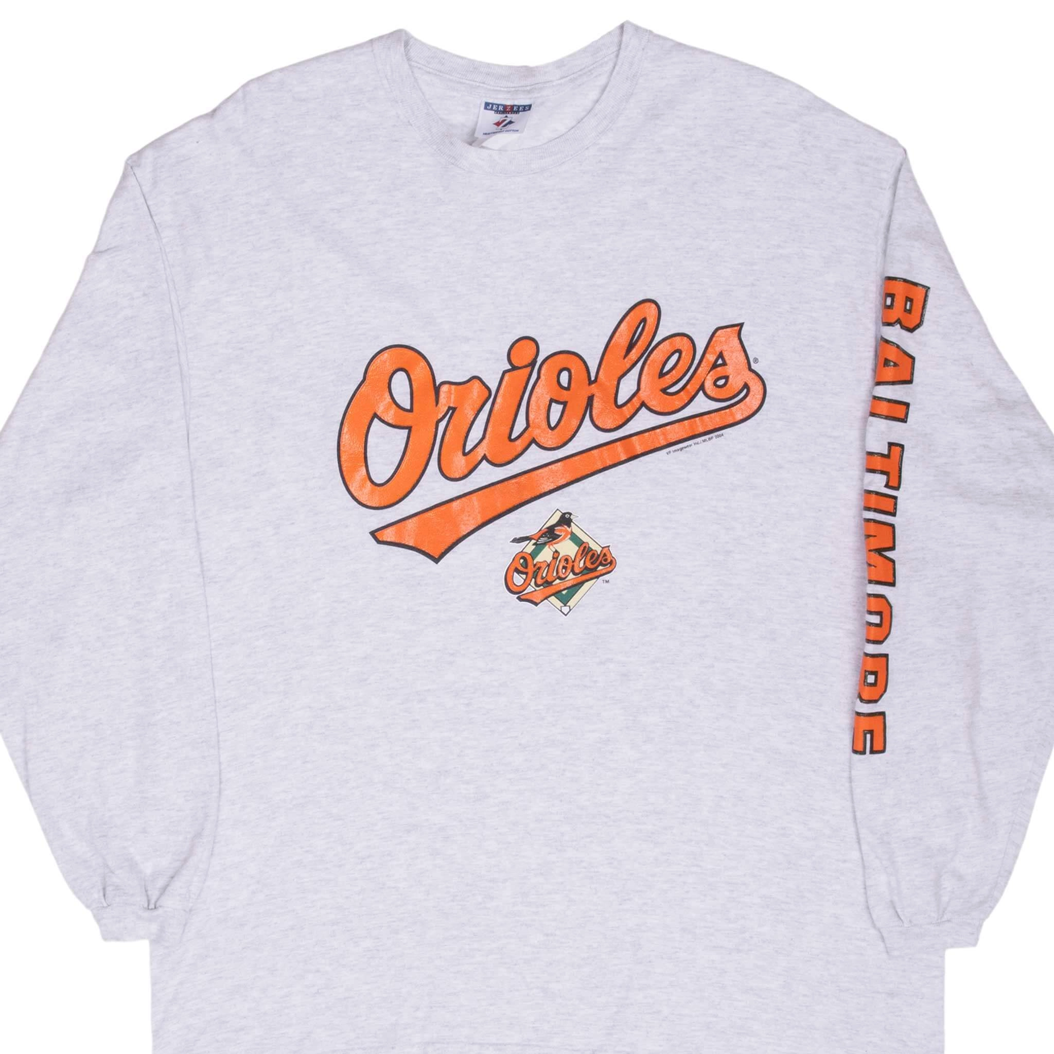 VINTAGE MLB BALTIMORE ORIOLES 2004 LONG SLEEVE TEE SHIRT LARGE