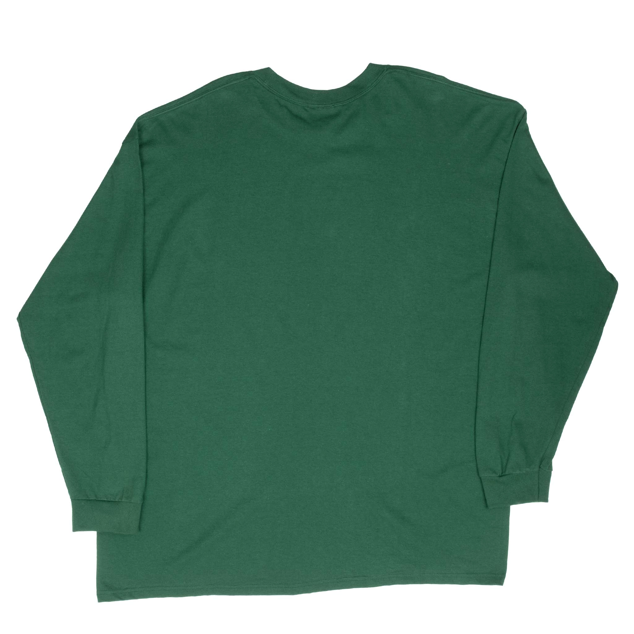 VINTAGE NIKE CENTER SWOOSH GREEN LONG SLEEVE TEE SHIRT 2000S 2XL