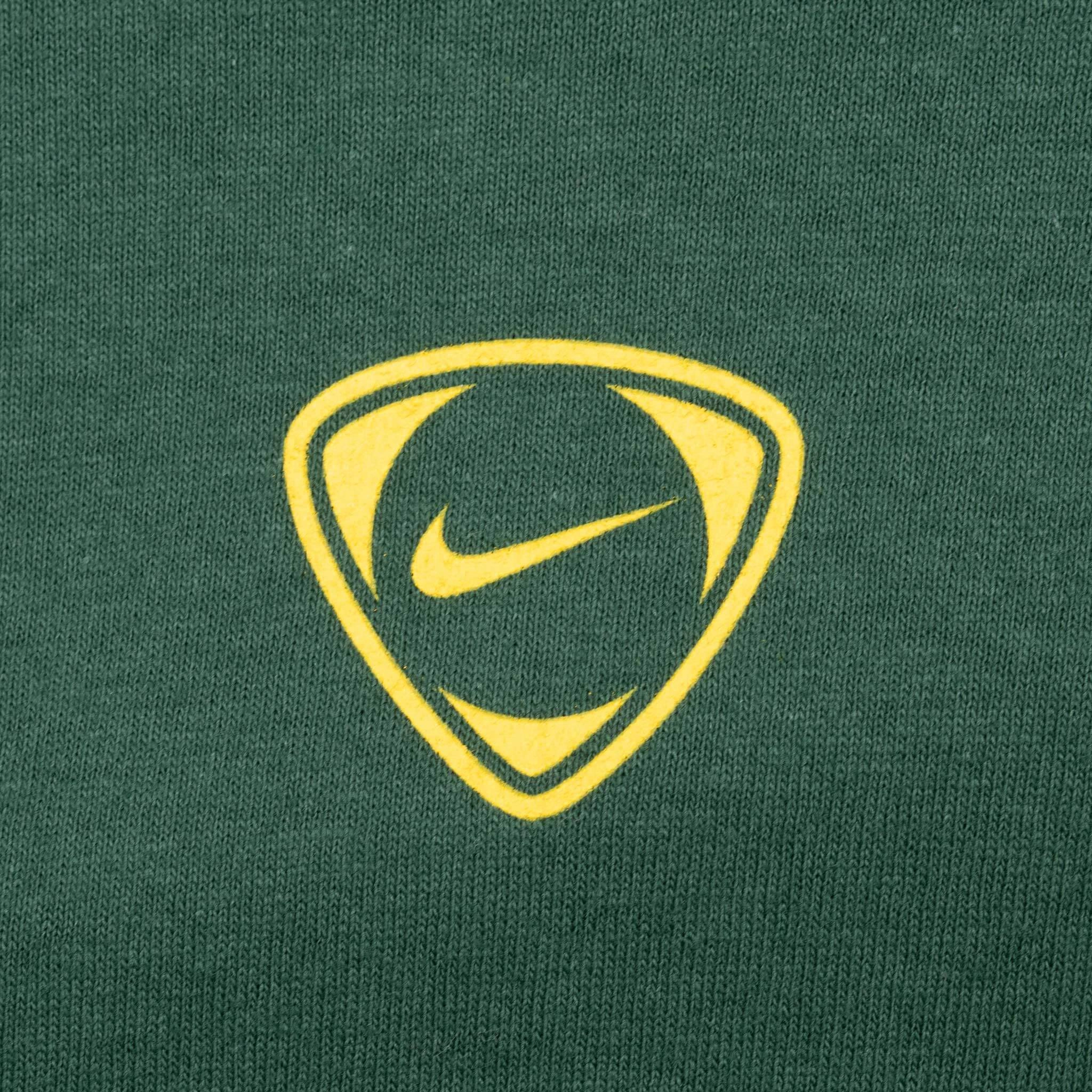 VINTAGE NIKE CENTER SWOOSH GREEN LONG SLEEVE TEE SHIRT 2000S 2XL
