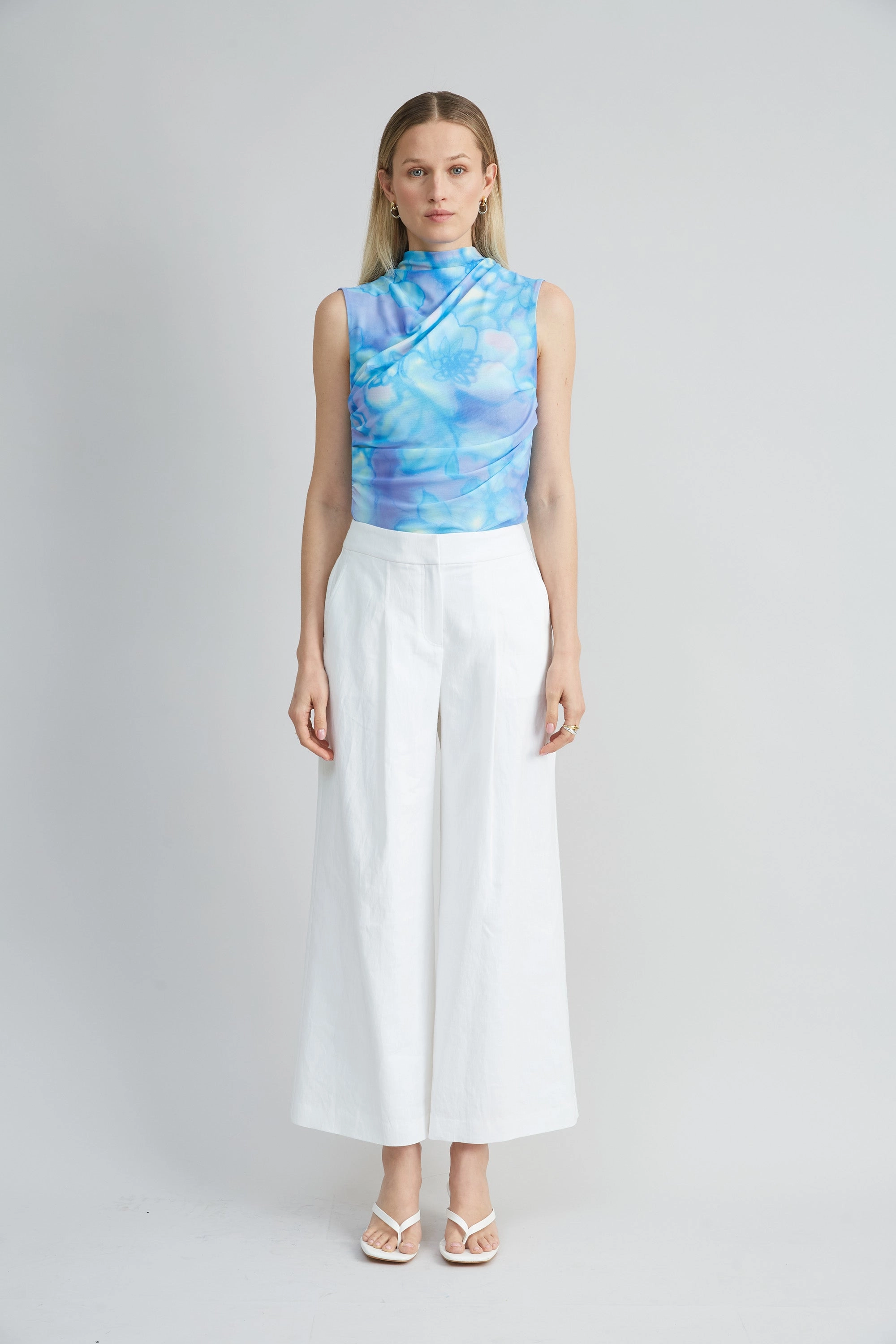 Watercolor Garden Mesh Knit