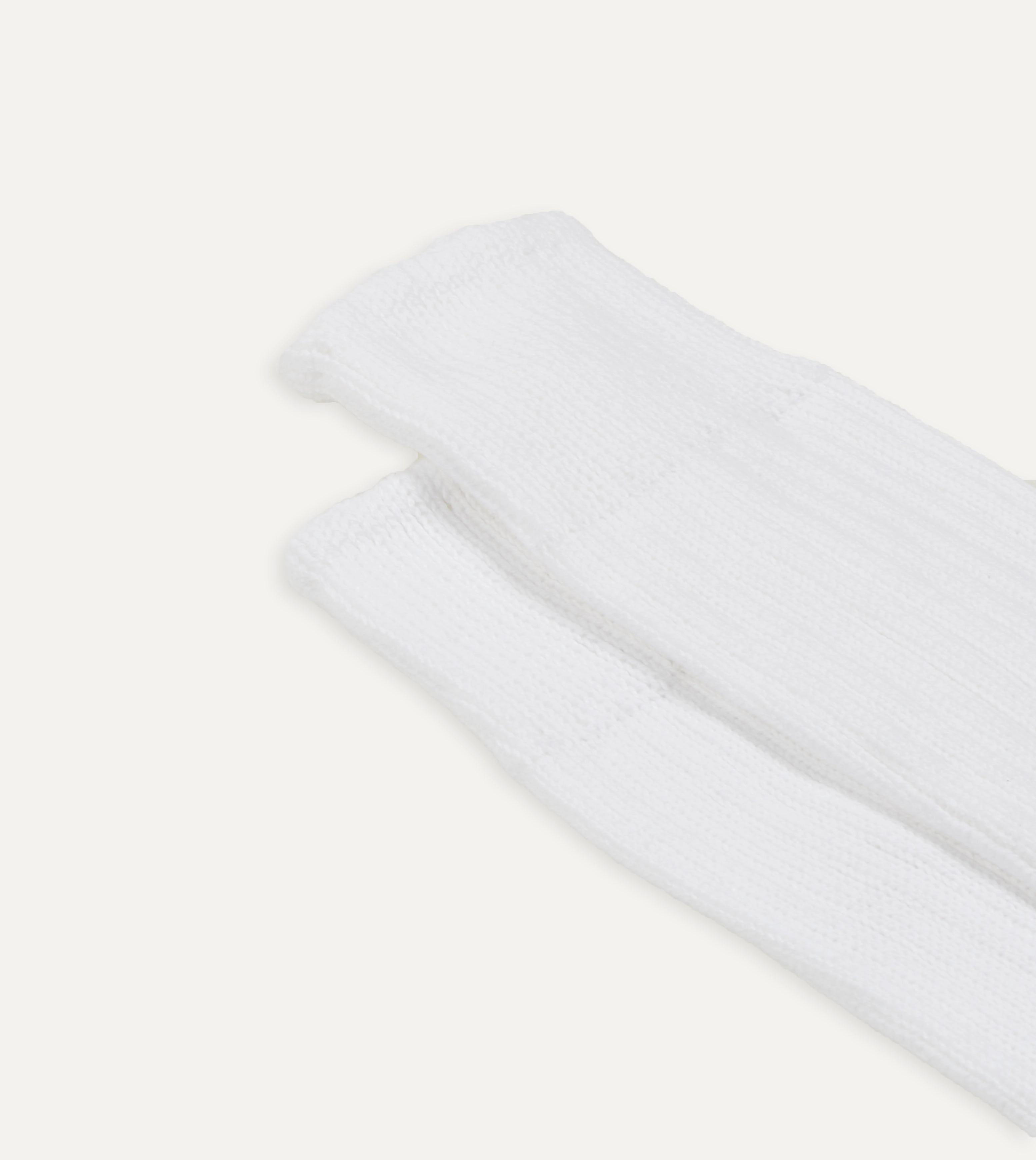 White Cotton Sports Socks
