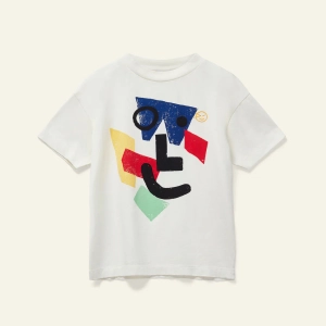 WYNKEN ECRU GRAPHIC T-SHIRT