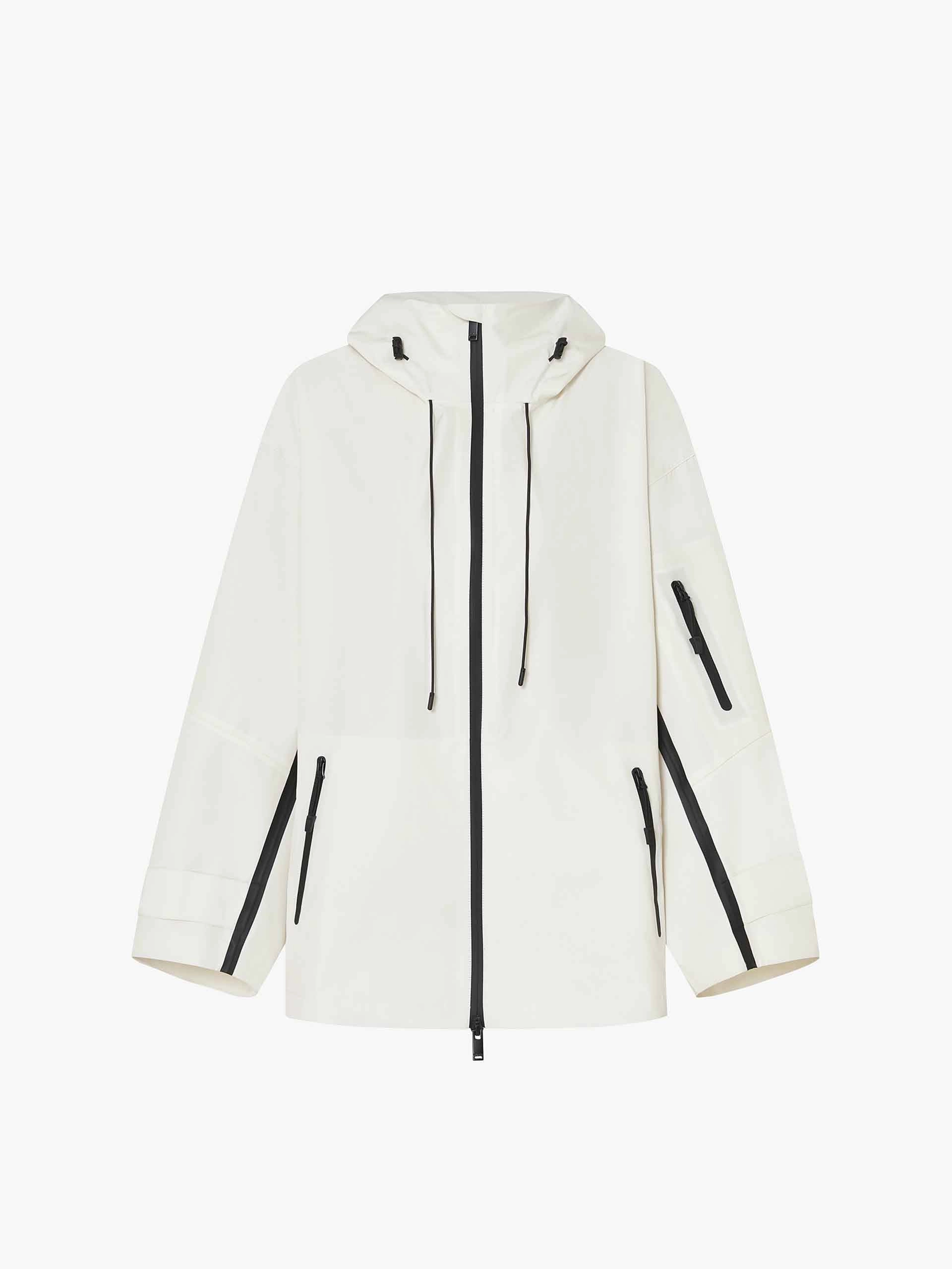 Zipper Detail Hooded Jacket